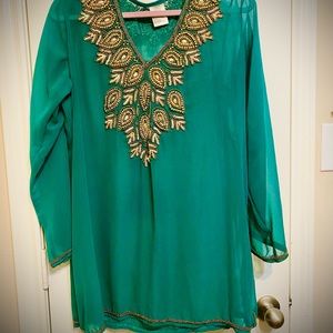 ✨👗 Beautiful green sheer dress 👗 ✨